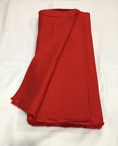 Image of BKRKJ Women's Rayon Cotton Unstitched Fabric by Meter for Sewing Suit Salwar Chudidar Patiyala Kurti Shirt Kameez Blouse Kurta Pyjama (2 Meter, Red)