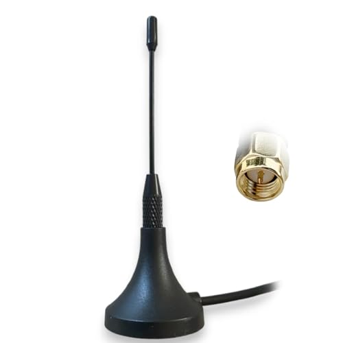 Antenna Mini Whip LoRa 868 MHz con montaggio magnetico. LoRaWAN per IoT. Supporta lestrazione HNT con hotspot di elio. Connettori connettore maschio SMA