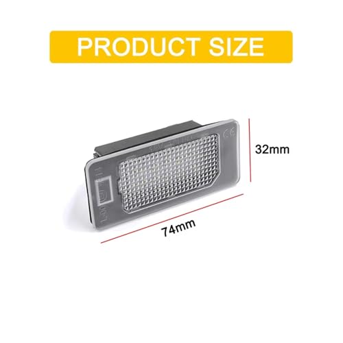 Lámpara matrícula LED 12V para VW Passat Hatchback 5 puertas R36 2008 2009 3