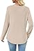 WIHOLL Blouses for Women Dressy Casual Long Sleeve Fall Tops Crewneck Trendy Fashion Teacher Outfits for Women Basic Waffle Knit Clothing Apricot M
