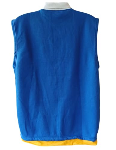 My Party Shirt Ash Ketchum Vest Adult Costume Original Trainer Halloween Blue Cotton Fleece Sleeveless Jacket TV Cosplay Gift3