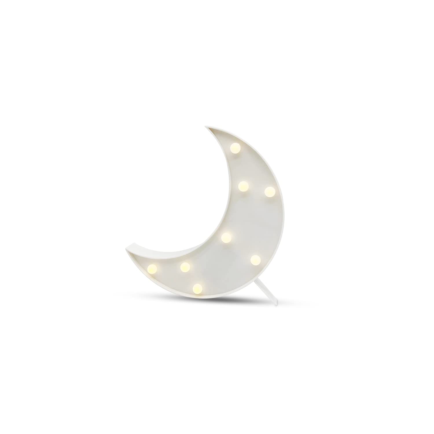 Decorative LED Crescent Moon Night Light Can Be Hung On The Wall Children’S Room Room Light, Suitable for Birthday Parties, Holiday Decorations, Baby Room Decoration. (White Moon)
