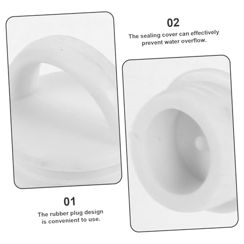 Image of Mop Bucket Plug - 4Pcs Leakproof Rubber Drain Stoppers for Buckets Durable Sealing Accessories for Sinks and Washbasins