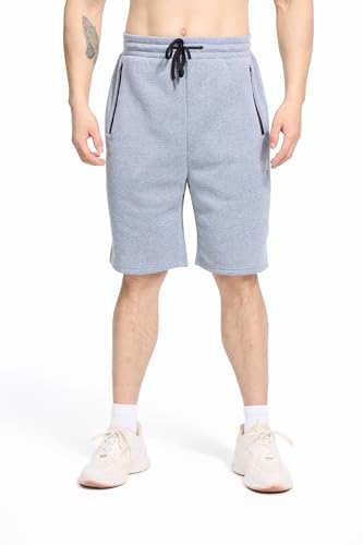 3 Pack Mens Athletic Shorts Casual Quick-Drying Gym Shorts for Mens with Zipper Pockets Drawstring2