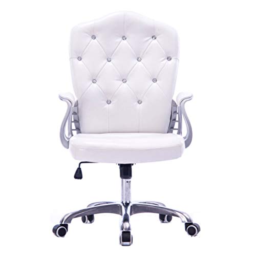 Chaise de bureau en cuir PU moderne LWX avec dossier ergonomique et support lombaire