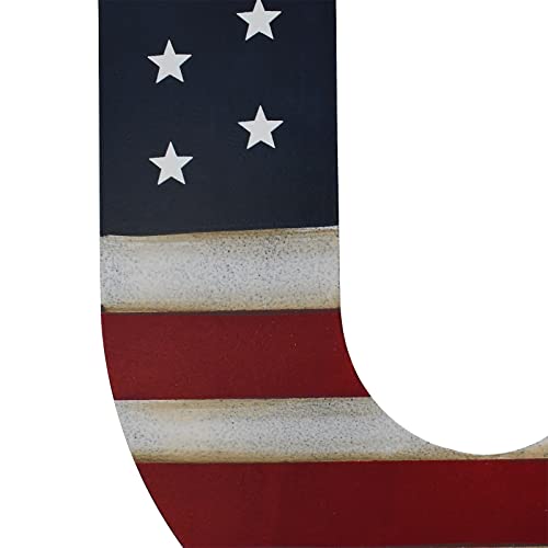 Metal Barn Star Yard Sign Patriotic Garden Stakes Hanging Ornament With Stake Outdoor 4Th Of July Lawn Decoration Party Supplies Usa Flag Decor For Independence Day Memorial Day (F) #TOP5