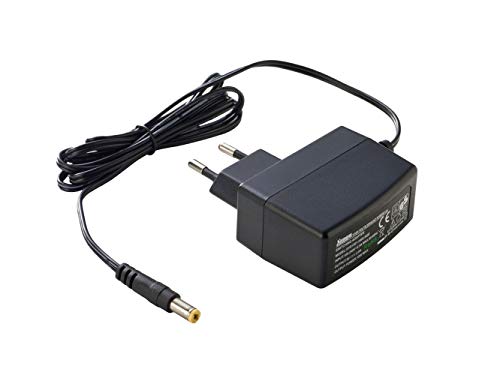PremiumCord Fuente de Alimentación Universal 230V / 24V / 0,5A, Fuente de Alimentación AC/DC, Adaptador de Corriente para Routers y Otros Dispositivos, Enchufe de Salida 5,5mm / 2,1mm, Longitud 1,4m
