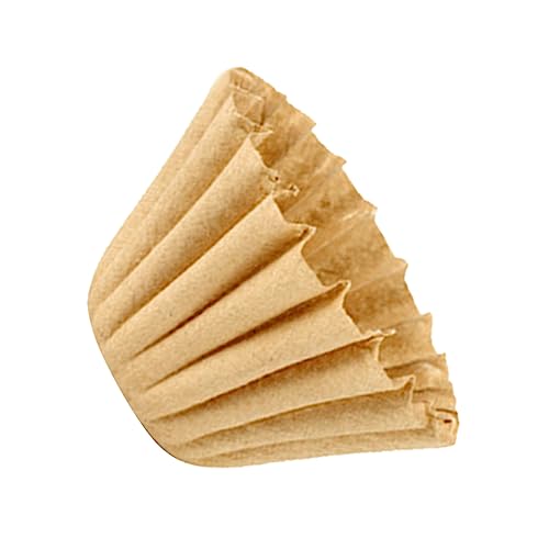 Cabilock 50Pcs Unbleached Cake Shape Coffee Filter Paper Hand Drip Filters for Cup Brewing Safe Odorless for Home Kitchen Use