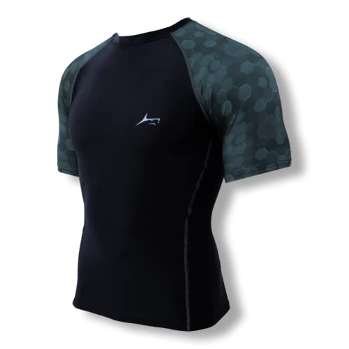 PROSHARX Premium Compression Tights Half Sleeves Dry Fit T-Shirts for High Performance in Gym