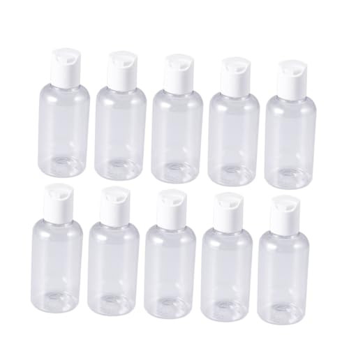 Lurrose 10個 詰め替えトラベルボトル プレス式容器 シャンプー ボディローション フェイスウォッシュ対応 携帯便利 出張 旅 ランダムカラー