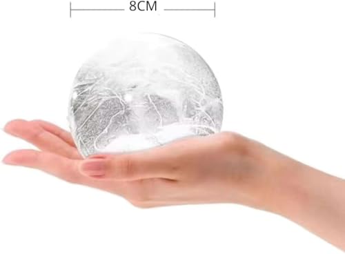 Kit 4 Formas De Gelo Redonda Esfera Grande Diametro 8 CM Para Drink Whisky Coquetel Bar Tampa Silico