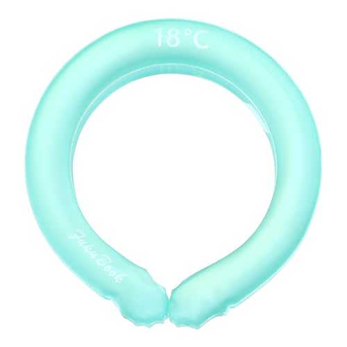 ネッククーラーチューブ - 冷却ネックラップ、ネッククーラーラップバンド | 長持ちするウェザーパック ネッククーラーリング、物理的に再利用可能 ハンズフリーコールドネックパック 屋外 屋内 大人 子供 男性 女性