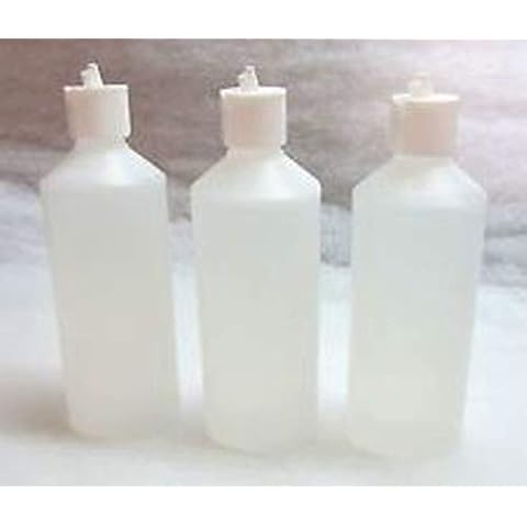 AUTO RAE-CHEM 3 x 500ml Plastic Bottles & Flip Top lids Polish Wax Valeting Cover