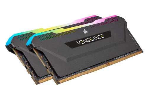 Image of Corsair Vengeance RGB PRO SL 64GB (2x32GB) DDR4 3200MHz C16 Desktop Memory (10 Ultra-Bright RGB LEDs, Custom Performance PCB, Tight Response Times, Intel XMP 2.0) Black