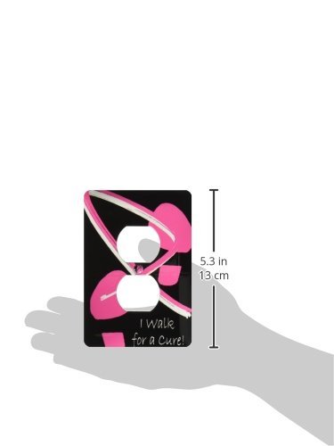 Cancer du sein empreintes plaque de prise murale décorative multicolore 3dRose - 4