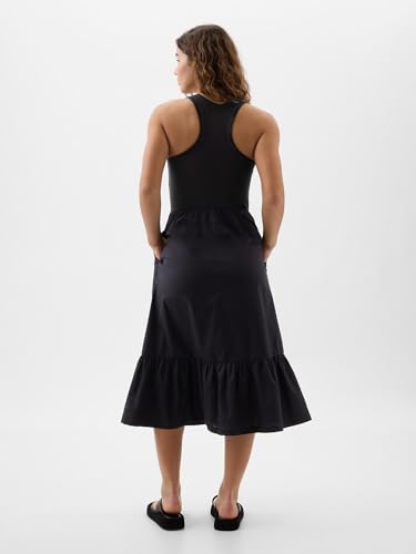 Image of Gap Women's Mixed Media Midi Dress