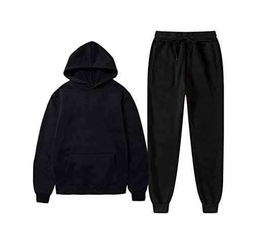 Ensemble de sport noir L Kiioouu pour homme et femme cherchant confort et style stretch