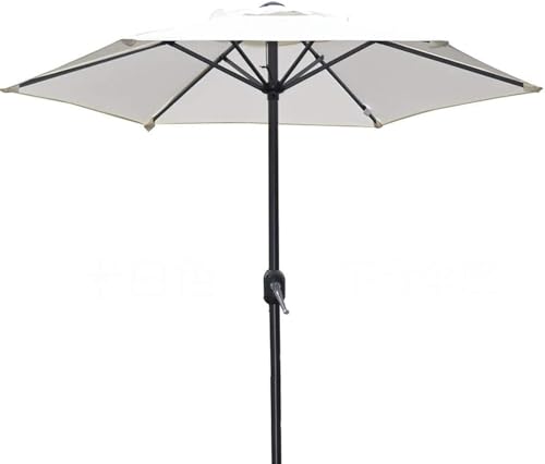 Parasol de mercado premium de 200 cm con manivela reforzada de terraza