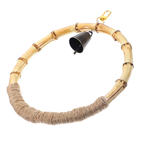 HEMOTON Parrot Hanging Swing Birdcage Accessory for Parakeets Cockatiels Birds Fun Easy to Install Perch Swing to Enhance Activity Space Cages