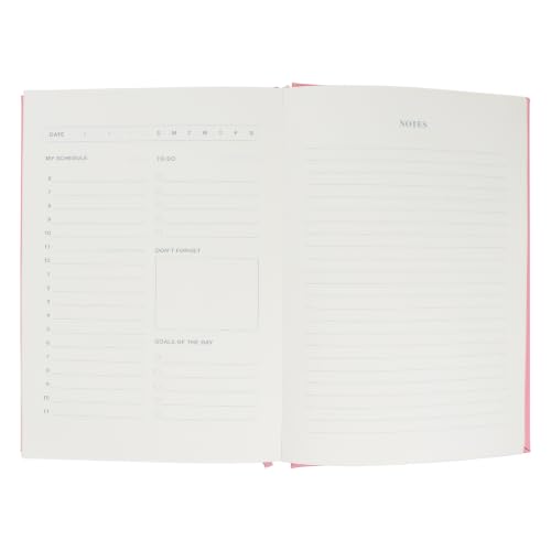 Amazon Basics Daily Planner with Monthly Tabs, A5 Size, Hardcover, Baby Pink - image 8