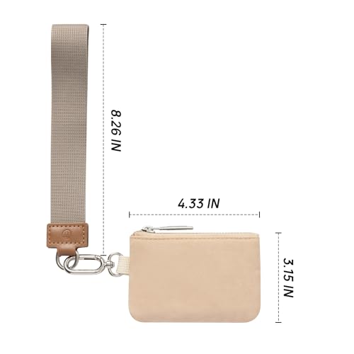 Mum's Memory Mini Zip Around Wristlet Wallet for Women Dual Pouch Wristlet Portable Wallet Coin Purse Mini Women Coin Pocket