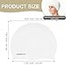 Funzhan High Elasticity Swim Cap Waterproof Non-Slip Swimming Hat for All Haircut Long Short Curly Hair Comfortable Durable Silicone (White)