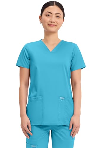 Image of Cherokee Medical Women's Scrub Top V-Neck Modern Classic Fit with 3 Pockets, Ultra Soft and 2-Way Stretch Fabric - WW620