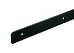 T&C™ 38mm-40mm Kitchen Worktop Finishing Profiles 10mm Radius Top & Bottom - Hand Finished - Diamond Black Finish (630mm Long Worktop End Cap)