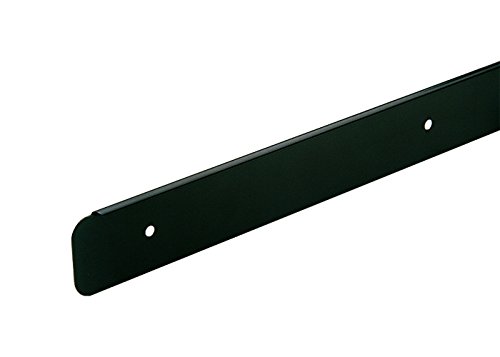 T&C™ 38mm-40mm Kitchen Worktop Finishing Profiles 10mm Radius Top & Bottom - Hand Finished - Diamond Black Finish (900mm Long Breakfast Bar End Cap)