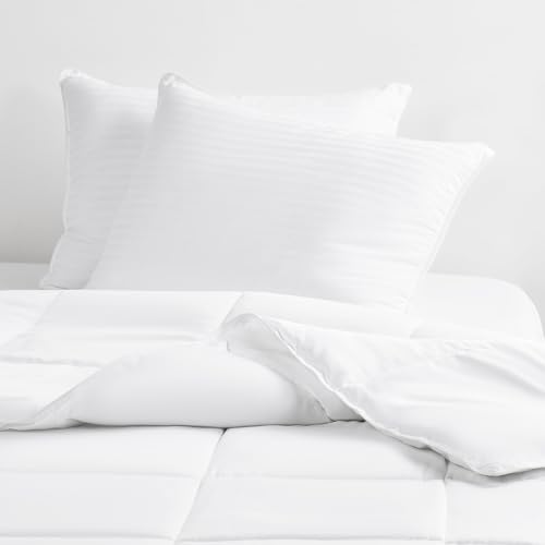 Set 2 Almohadas de Gel Tamaño Queen Blanco miniatura 4