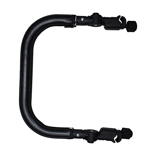 STOBOK ベビーカー用バンパーハンドル 角可能 取り外し簡単 構造素材 ジッパーカバー付き アームレストバー