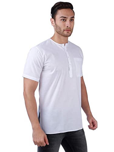 Image of Rajubhai Hargovindas Mens Casual Cotton Straight Kurta