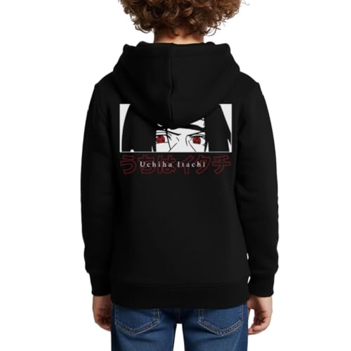 Sweat à capuche Naruto premium Sharingan Itachi finitions soignées