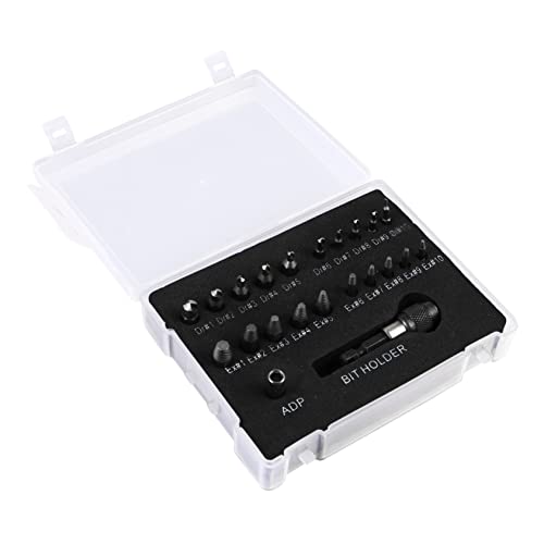 Tofficu Stripped Screw Remover Kit 22pcs Screw Extractor Set with Lock Function for Easy and Safe Operation