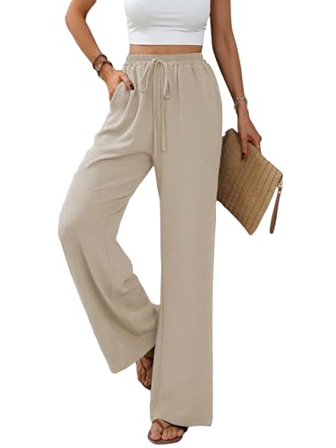 Vcindai Damen Hosen Lang Sommerhose Leichte...
