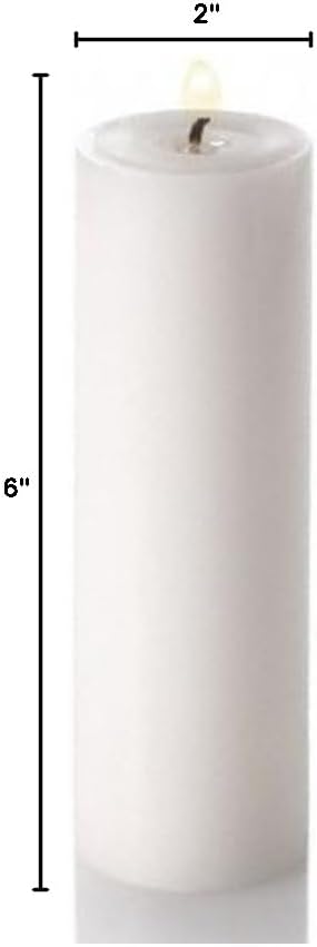 Richland® 2"x 6" Pillar Candles White Unscented Set of 20