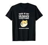 Funny Halloween This Is My Human Costume Doge Meme T-Shirt