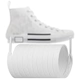 Endoto Shoelaces for Dior B23 Sneakers, 9MM Flat Cotton Shoe Laces Replacement Strings(Color:White,Size:50Inch)