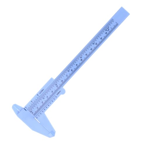 Calibrador mini plástico azul para medición precisa miniatura 1