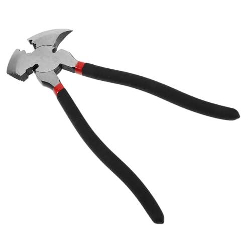 ORFOFE Ergonomic Fence Plier Multi-purpose Fencing Wire Cutting Plier Nail Remover Fence Post Puller Heavy Duty Bolt Cutters