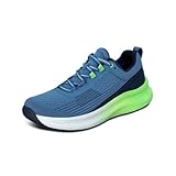 Orthofeet Women's Orthopedic Relay Running Shoe for Foot Pain Relief, Blue/Green, Size 8