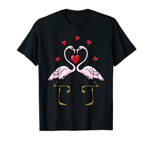 Flamingos Amantes Parejas Mujeres | San Valentín Camiseta
