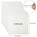 10 Pcs Kiln Paper Ceramic Fiber 11 x 12 High Temperature Ceramic Temp Gasket Material Paper White Insulation Fireproof Microwave Kiln Sheet for Glass Fusing(0.12 in)