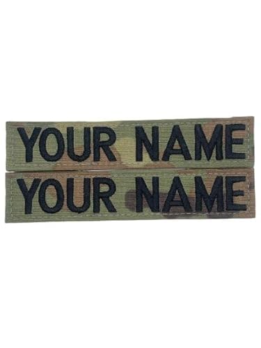 2 Pieces Custom Multicam OCP Name Tapes (Sew on or with Hook Fastener)