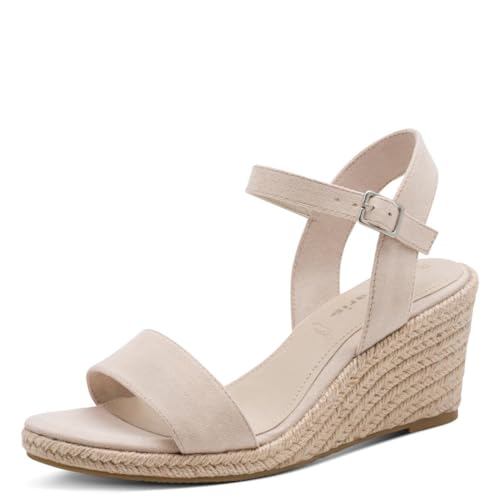 Tamaris sandale femme à talon compensé beige 37 EU