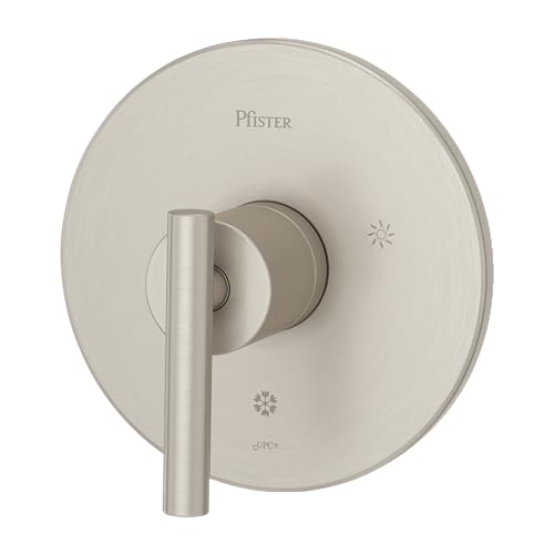 Pfister R89-1NK0 Contempra 1-Handle Tub and Shower Valve Trim, Brushed Nickel