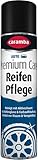 Caramba Premium Care Reifen Pflege, Reinigung und Schutz von Autoreifen, Gummi und Kunststoff, Reifenglanzspray, Farbvertiefend und Regenfest, 400 ml