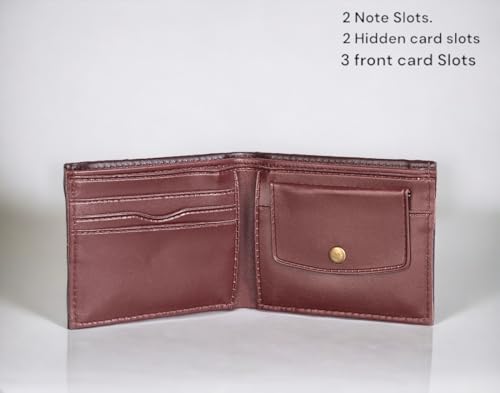 Image of Wallet Belt Combo | Bi-Fold with Multiple Card Slots | PU Material | PU Leather Belt | Gift Set
