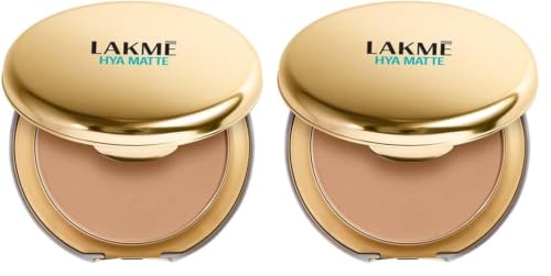 Image of Lakme 9to5 Hya Matte Pressed Powder Almond 9gm (Pack of 2)