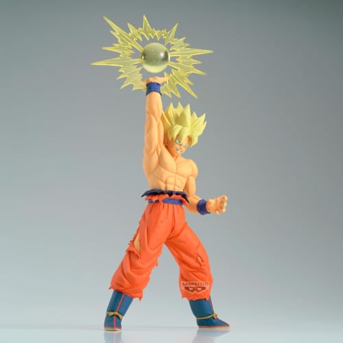 BANPRESTO Goku Super Saiyan Statue With Energy Ball 17Cm, Multicolor, 6.7 inches - Image 2